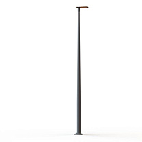 Hector N° 3; Toughened clear glass Built-in LED 3000°K warm white SYM 26W; Pure orange