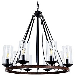 A7014SP-8BK Arte Lamp Dalim подвесная люстра с восемью цилиндрическими плафонами