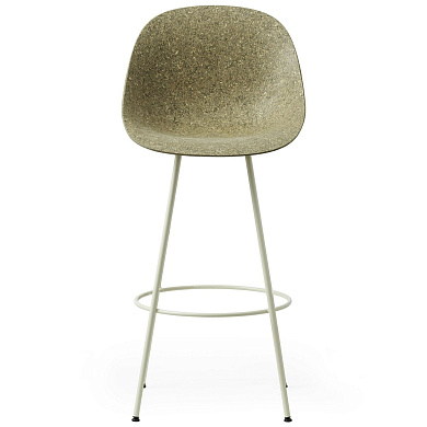 609242 Normann Copenhagen Mat Барный стул 75 см, водоросли / кремовый