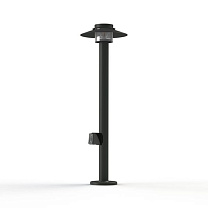 Kerlouan N° 4; Polycarbonate E27 105W Plug; Dark grey
