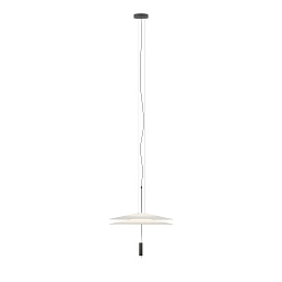 151018/1Z Vibia Flamingo подвесной светильник графитового оттенка с горизонтальным плафоном
