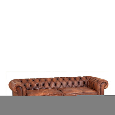 107370 Club Sofa Gymnasium 240cm tobacco leather диван Eichholtz