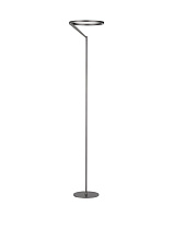 Touch Dimmable Foggy Nickel Aluminium LED 26Watt 220-240Volt 1149Lm IP20 3000K Light Up & Down D:33 H:168 cm
