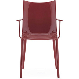05915PX Kartell Her Highest Highness стул с подлокотниками бордового цвета