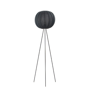KW45 BL FHI Knit-Wit Made By Hand Напольный светильник высокий Ø45 с чёрным фактурным плафоном