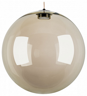 подвесной светильник с зеркальным плафоном золотистого оттенка