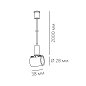 Комплект подвеса для гибкого неона FLEX R25 PENDANT TUBE 38 Led Technology — фото 1