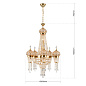 LU 2300/24/65 gold Oriental Orion люстра — фото 6