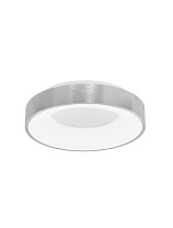 Triac Dimmable Brushed Silver Aluminium & Acrylic LED 30 Watt 220-240 Volt 1845Lm 3000K IP20 D: 38 H: 9 cm