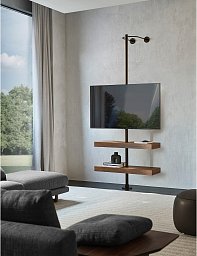 Стойка для ТВ Domino TV Porada с двумя полками из ореха DOMINO-TV-COMP-F-L0N0AC