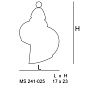 Chiocciola Подвесной светильник из муранского стекла Siru MS 241-025 ABS