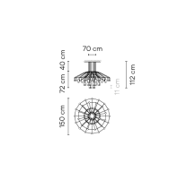 Wireflow Chandelier,Pendant Black 2700K,DALI 1-10V PUSH