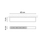 172911/11 Vibia Offset Высокоэффективный потолочный светильник с низким бликованием 40 см - 1729 — фото 1