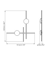 CROSSHATCH S - M LED 2 x 16W 3600lm 2700K CRI≥90 230V DIM PHASE CUT F