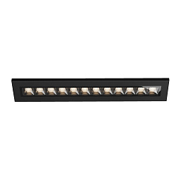 O488DL-L12GF4K Maytoni Ghost встраиваемый линейный потолочный светильник цвета графит