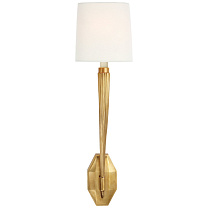 Ruhlmann Single Sconce антично-патинированная латунь с льняным абажуром