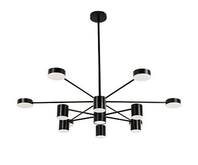 Люстра Kink Light Мекли черный 07649-13D,19