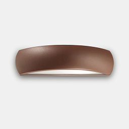 163598 Ideal lux Giove уличный настенный светильник коричневого цвета с прозрачным корпусом