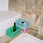 AB634-A601-AB84 Hay Colour Crate Ящик для хранения цветных ящиков S 17x26,5 см, светло-голубой — фото 1
