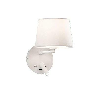 A8202082B ACB Lamp лампа для чтения STILO 16/8202 с USB-подключением E27 IP20, белый