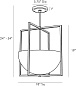 49177 Royce Pendant Arteriors подвесной светильник