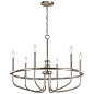 Capitol Hill 22" 6 Light Chandelier Brushed Nickel люстра 52304NI Kichler — фото 4