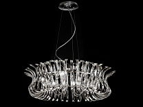 Metal Lux Wave SP 12L большая изящная люстра прозрачный; хром 234.180