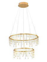 Triac Dimmable Gold Copper & Gold Aluminium LED 41 Watt 220-240 Volt 3317Lm IP20 3000K D: 65 H: 150 cm