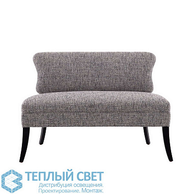 Northcliff Settee Charcoal Tweed Grey Ash диван Arteriors 8164