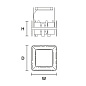 Подвесной светильник Ribbon Square Masiero — фото 9