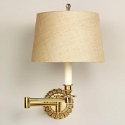 WA0178.BR.SE Chedworth Swing Arm Wall Light, Brass, made to order