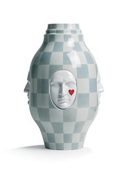 Фарфоровая ваза с беседующими лицами Conversation I Lladro, дизайн Jaime Hayon 01007257