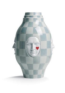 Фарфоровая ваза с беседующими лицами Conversation I Lladro, дизайн Jaime Hayon 01007257