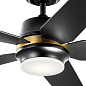 52" Maeve Fan Satin Black люстра-вентилятор 300059SBK Kichler — фото 3