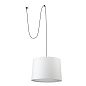 68604-54 CONGA PENDANT LAMP WITH PLUG E27 ø500*350*ø450 WHI подвесной светильник Faro barcelona