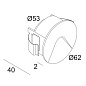 304 30 12 A Delta Light LOGIC MINI WR Встраиваемый светильник — фото 1