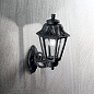 101491 Ideal Lux DAFNE AP1 BIG NERO уличный настенный светильник черный — фото 1