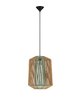 Natural & Green Rope Sandy Black Steel Base LED E27 1x12Watt 100-240Volt IP20 Bulb Excluded D:38 H:255 cm