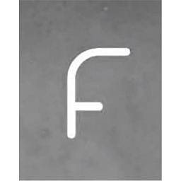 настенный светильник с неоновой подсветкой буквы f