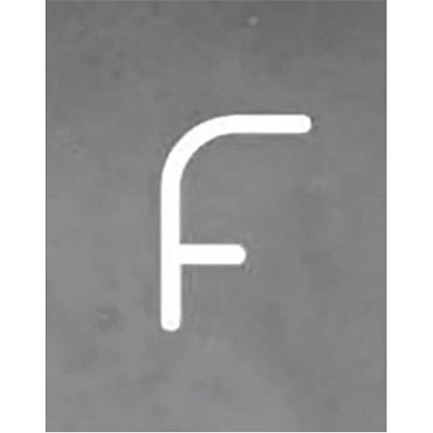 настенный светильник с неоновой подсветкой буквы f