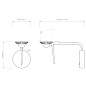 1444005 Miura Swing Arm Astro lighting настенный светильник матовый никель — фото 8