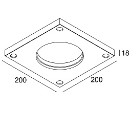 MOUNTING KIT ENTERO RD-L CSC Delta Light OPTIONS встраиваемый в потолок уличный светильник