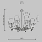 Подвесной светильник Maytoni Lira 40W Латунь MOD483PL-08BS — фото 3