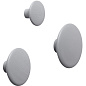 03143 Muuto Dots Крючок деревянный Ø9 см, серый — фото 1