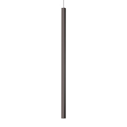194196 Ideal lux Ultrathin подвесной светильник цилиндрической формы с чёрным матовым корпусом