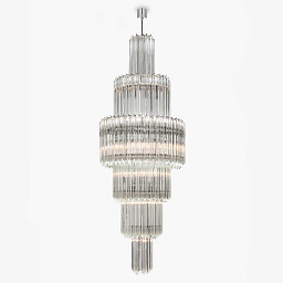 CL421-40 Bella Figura Column подвесная люстра с каскадным расположением цилиндрических стеклянных подвесок