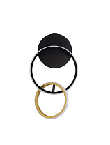 Triac Dimmable Sandy Black & Gold Steel & Aluminium LED 15Watt 220-240Volt 762Lm IP20 3200K D:21 W:8 H:37.5 cm