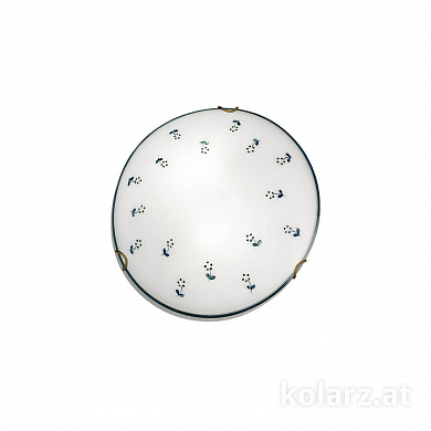 Kolarz MOON 731.11LED.4.17 потолочный светильник состаренная латунь ø30cm высота 8cm 1 лампа led