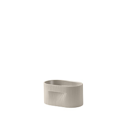 RIDPLA13A01 Muuto Ridge кашпо цилиндрическое бежевое 13 см