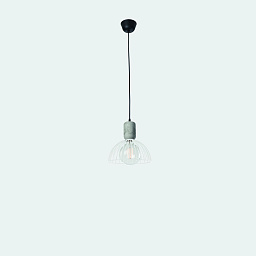 00-6415-DC-14 Leds C4 Contrast подвесной светильник с округлым металлическим абажуром белого оттенка